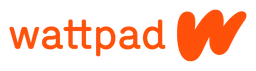 Wattpad logo, wordmark version, on a transparent background