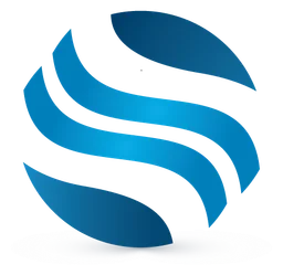 Waves logo, icon version, on a transparent background