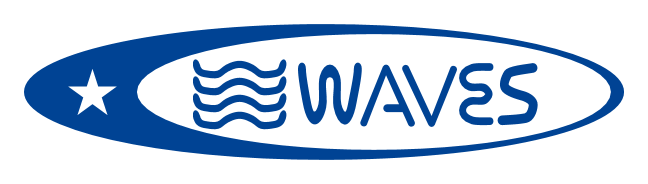 Waves logo on a transparent background