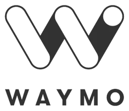 Waymo logo, black icon version, on a transparent background