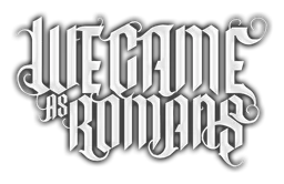 We Came As Romans のロゴ、モノクロバージョン（背景透過）
