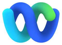 Webex logo, horizontal version, on a transparent background