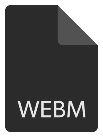 Webm Logo, Variante schwarz, auf transparentem Hintergrund