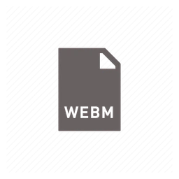 Webm Logo, Variante monochrom, auf transparentem Hintergrund