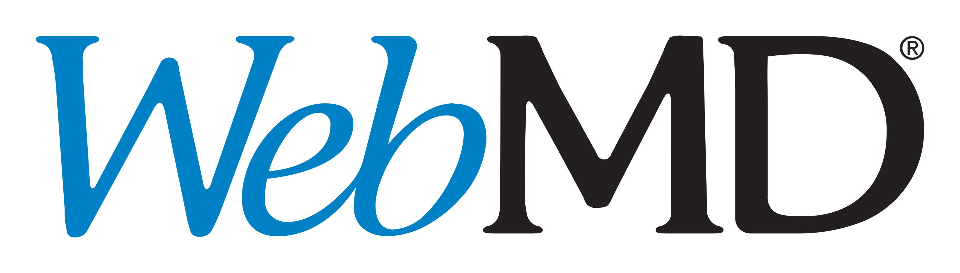 Webmd logo on a transparent background