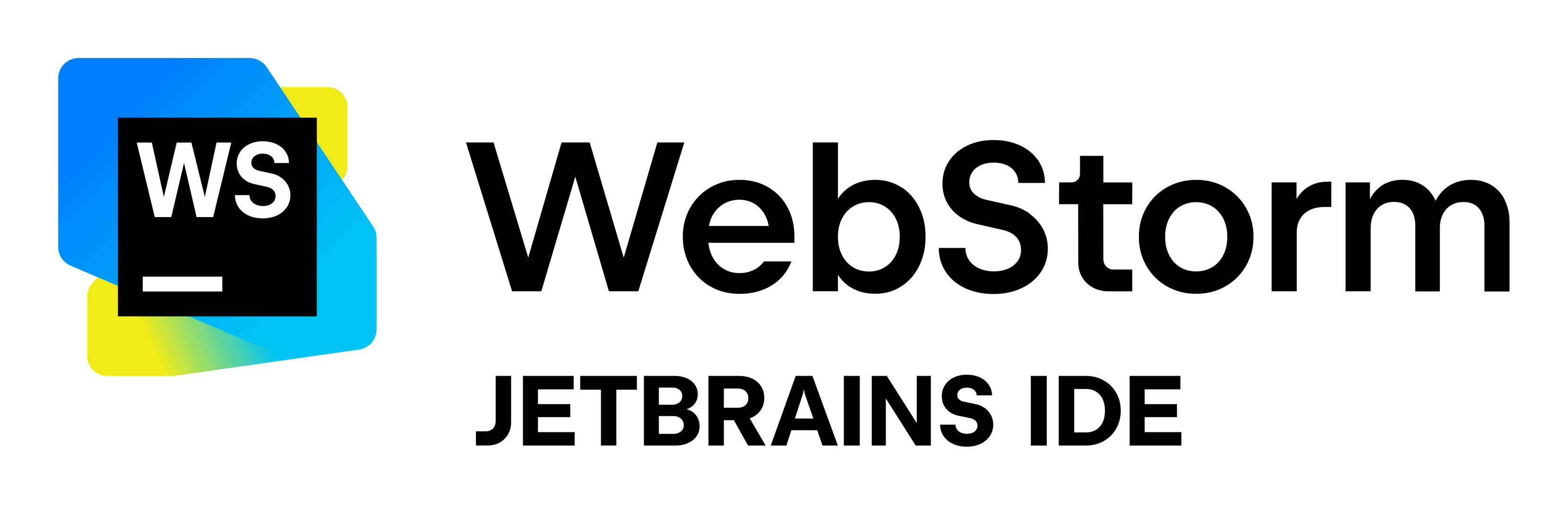 WebStorm logo on a transparent background