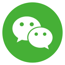 WeChat logo, icon version, on a transparent background