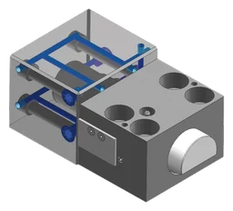 Wedge Clamp System logo, monochrome icon version, on a transparent background
