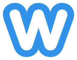 Weebly logo, horizontal version, on a transparent background