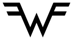 Weezer logo, black version, on a transparent background