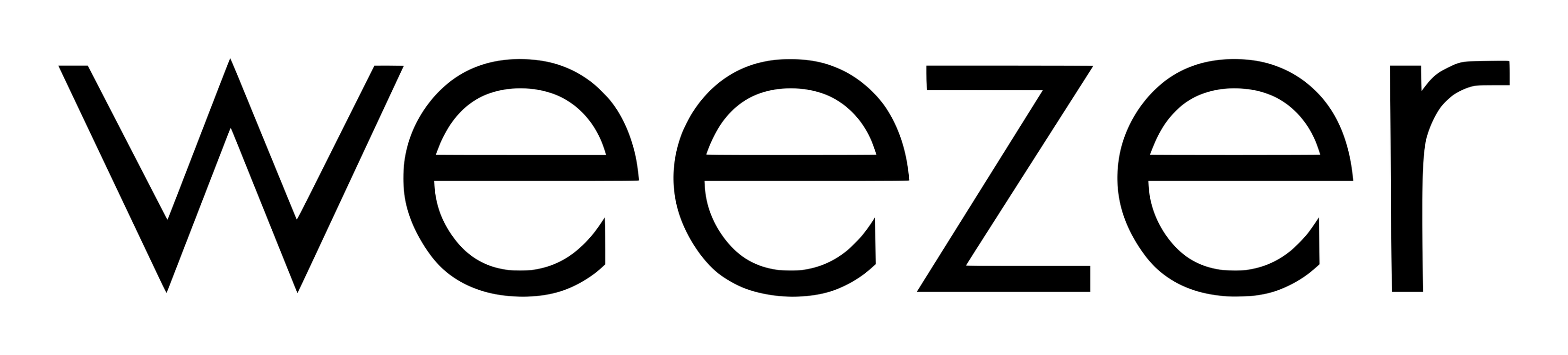 Weezer logo on a transparent background