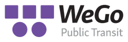 Wego logo, wordmark version, on a transparent background