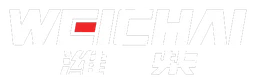 Weichai Logo, Variante Wortmarke weiß, auf transparentem Hintergrund