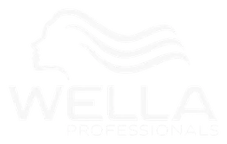 Wella logo, white version, on a transparent background