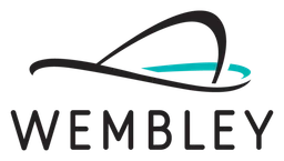 Wembley logo, black version, on a transparent background