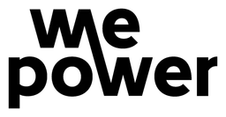 Wepower logo, black version, on a transparent background