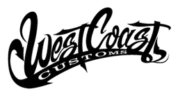 West Coast Customs logo, black version, on a transparent background