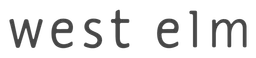 Logo West Elm, version logotype noir, sur fond transparent