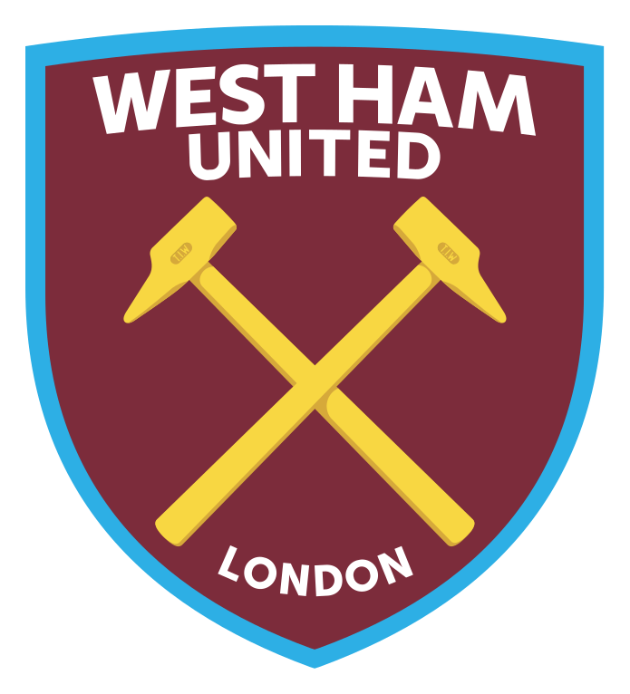 West Ham United logo on a transparent background