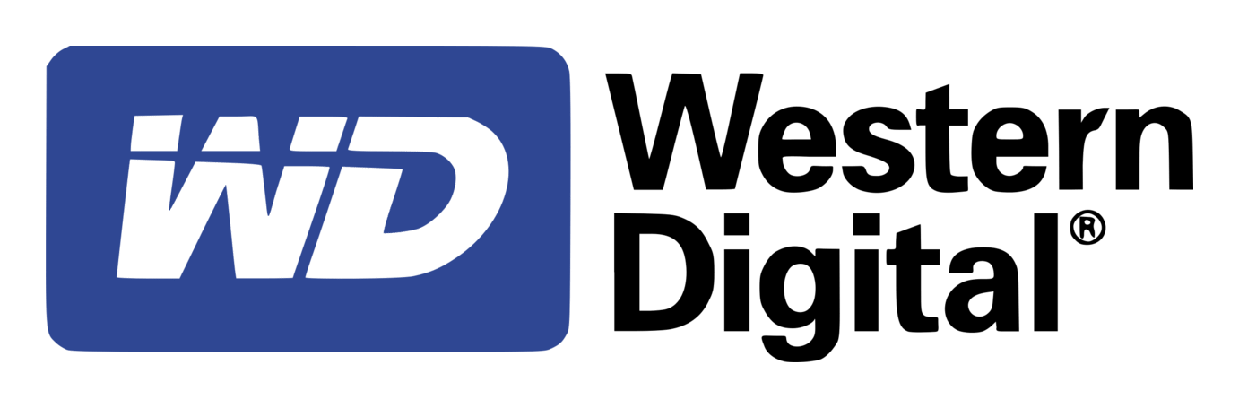 Western Digital logo on a transparent background