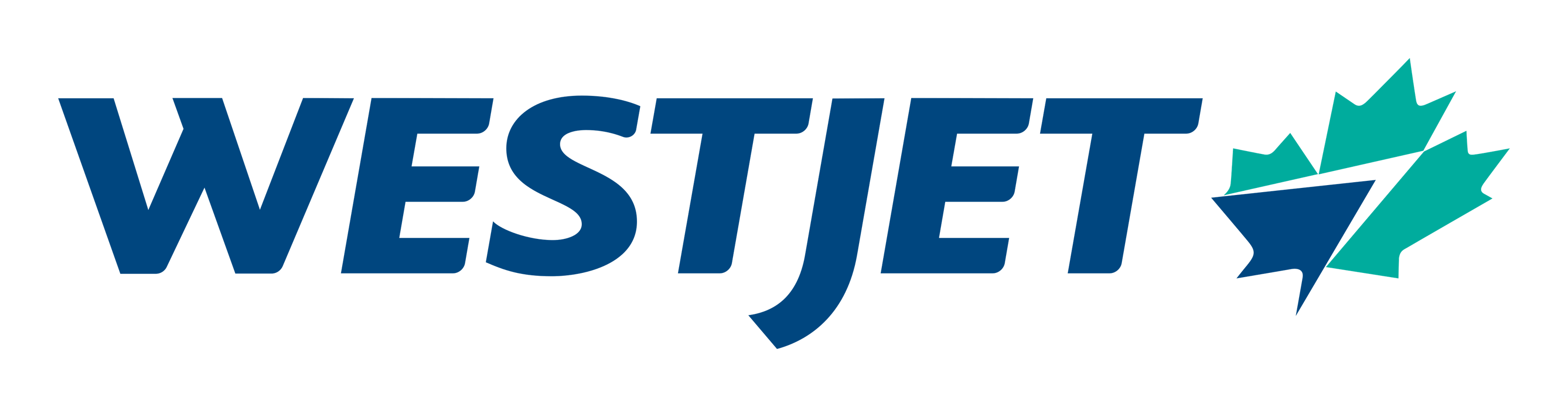 Westjet logo on a transparent background