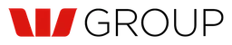 Westpac logo, wordmark version, on a transparent background