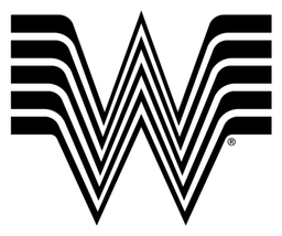 Whataburger logo, black version, on a transparent background