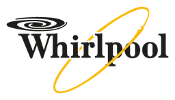 Whirlpool logo, horizontal version, on a transparent background