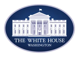 White House logo, horizontal version, on a transparent background