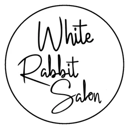 White Rabbit Gallery logo, white icon version, on a transparent background