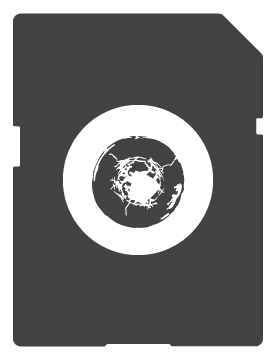 Whitecoin logo, monochrome version, on a transparent background