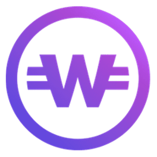 Whitecoin logo on a transparent background