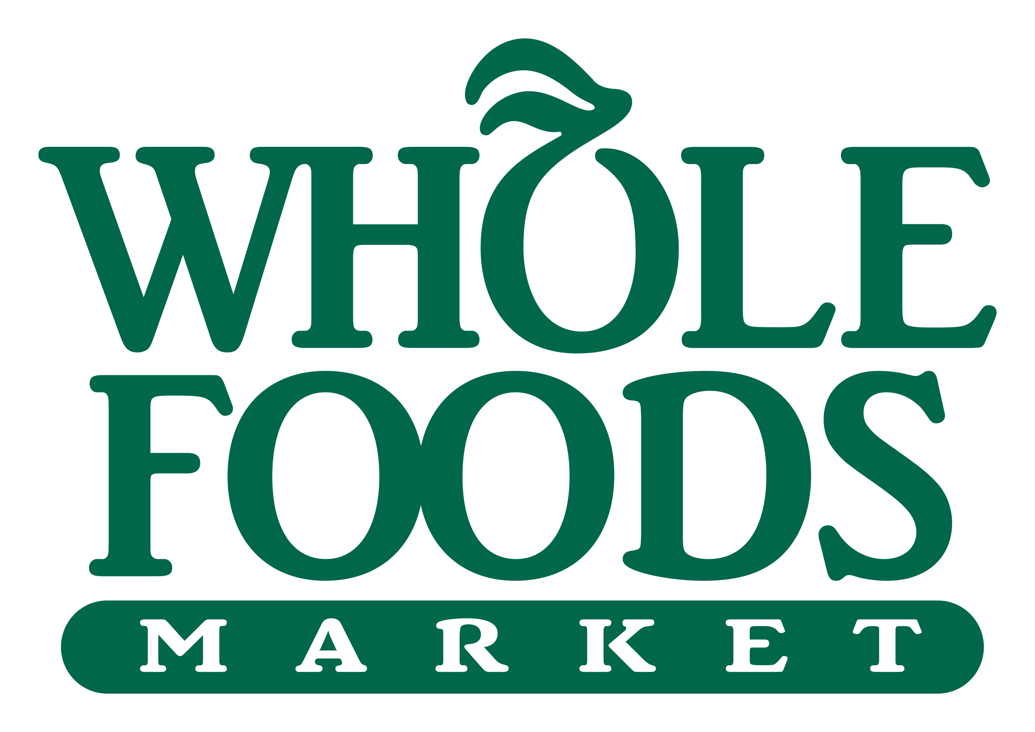 Whole Foods logo on a transparent background