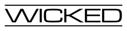 Logo da Wicked, versão logotipo preto, em fundo transparente