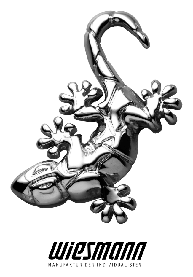 Wiesmann logo, monochrome version, on a transparent background