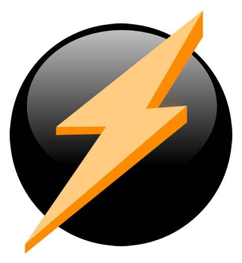 Logo Winamp, version icône, sur fond transparent