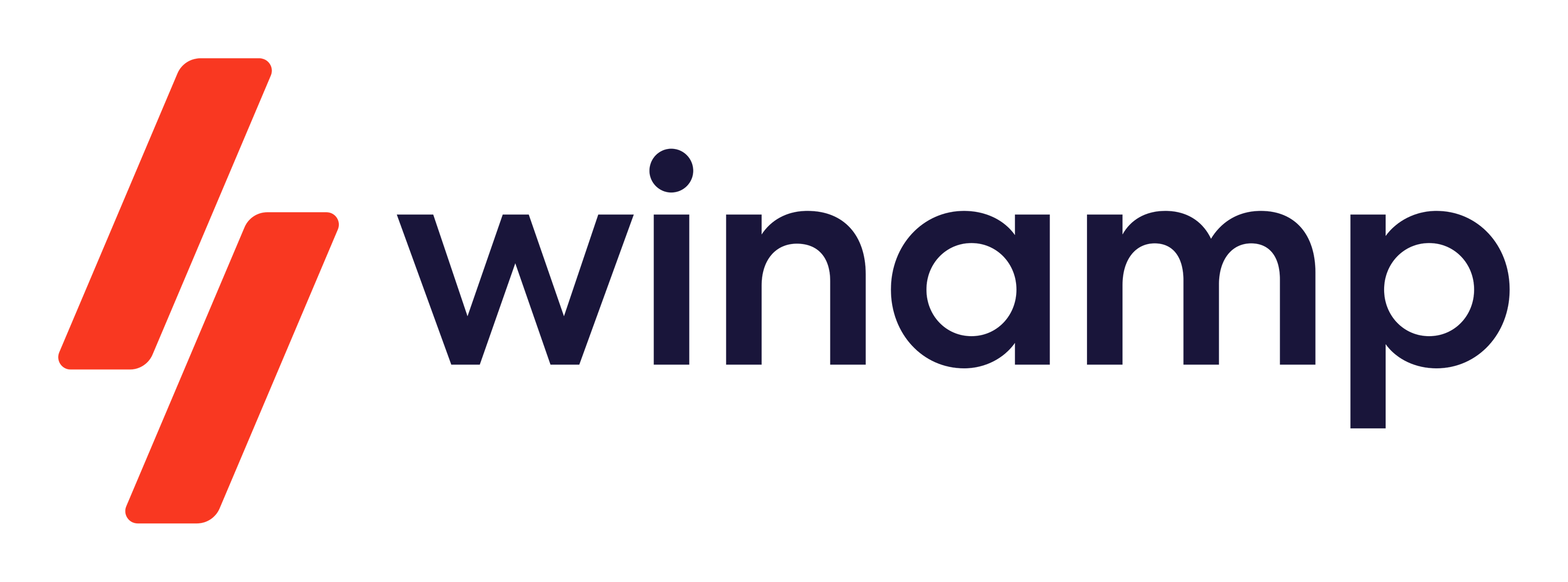 Logo Winamp sur fond transparent