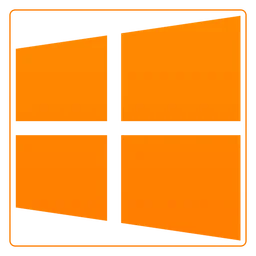 Windows 10 logo, icon version, on a transparent background