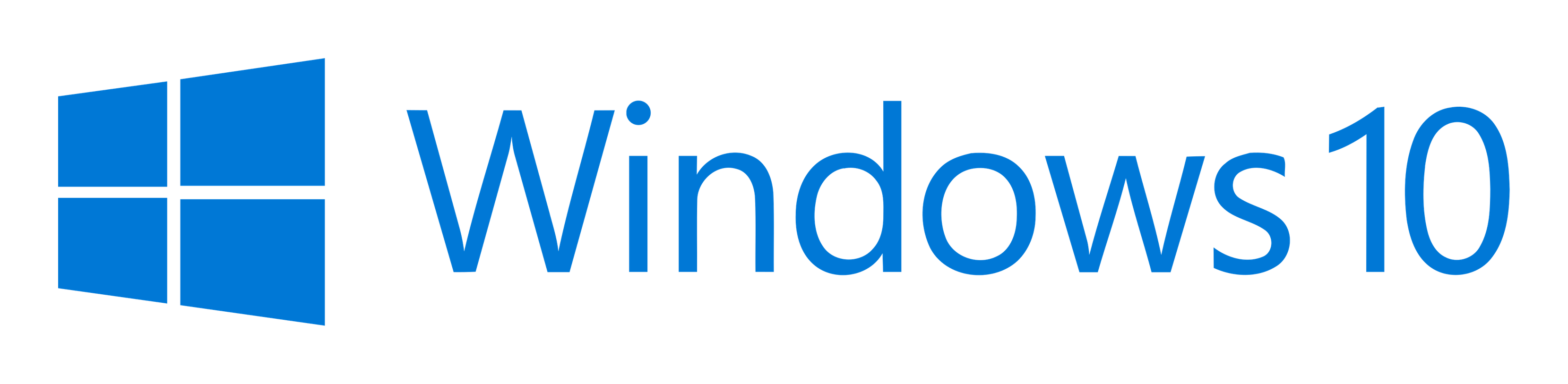 Windows 10 logo on a transparent background