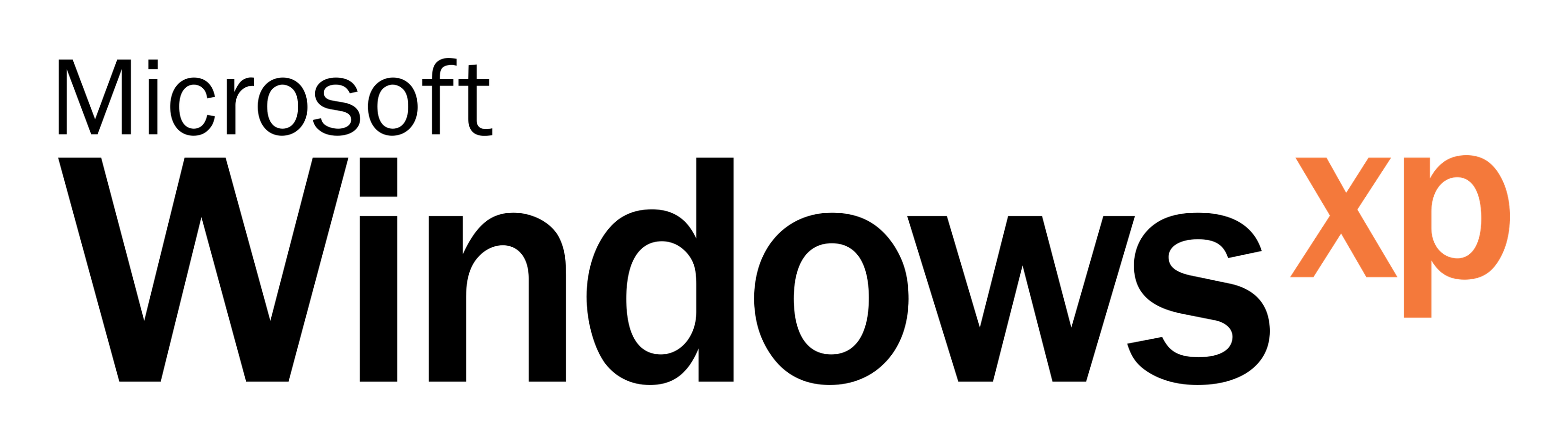 Windows XP logo on a transparent background