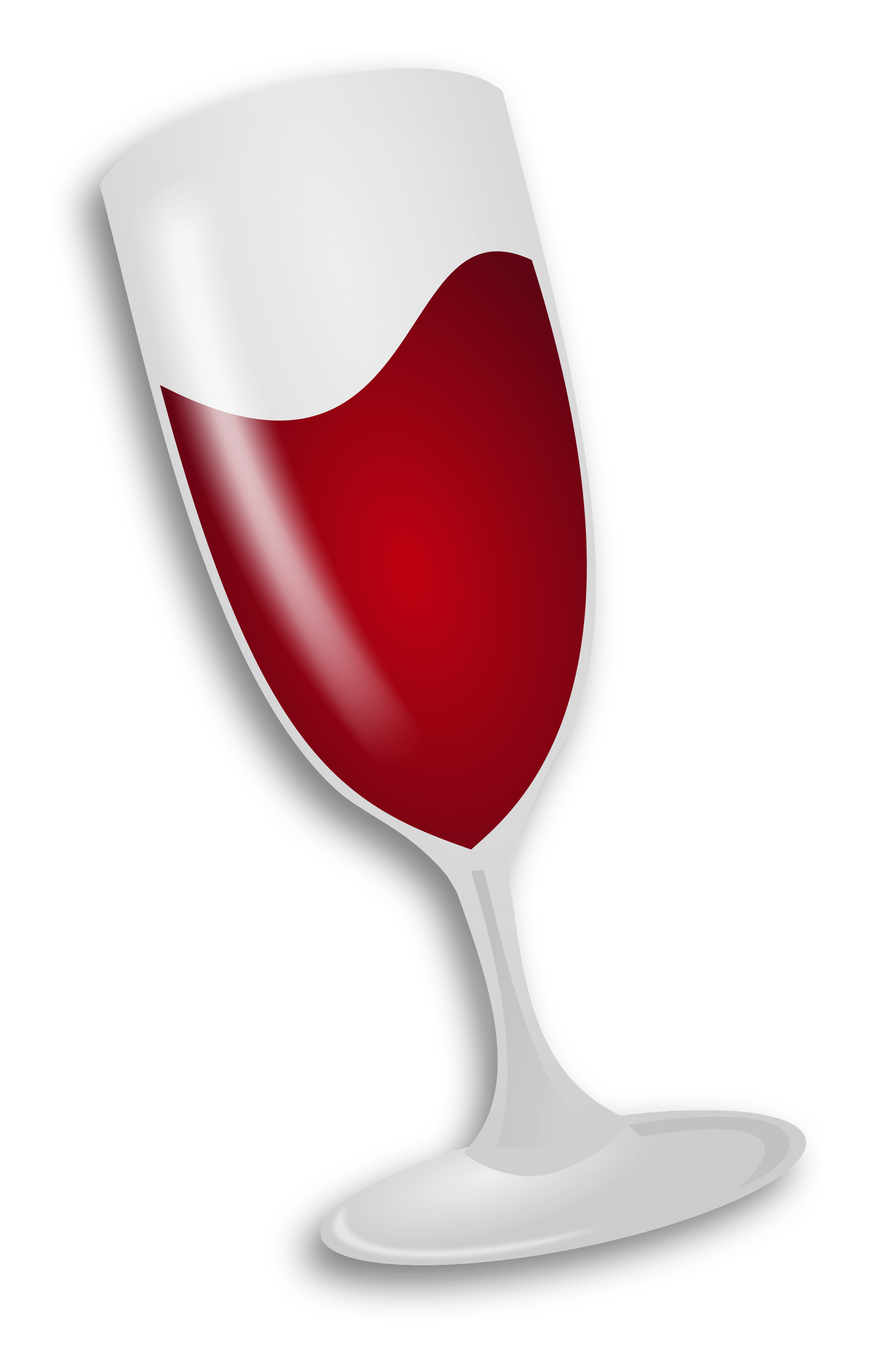 Wine Logo auf transparentem Hintergrund