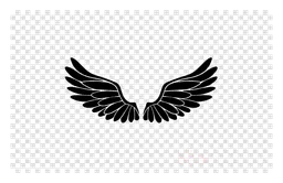 Wing logo, white version, on a transparent background
