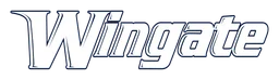 Wingate logo, white wordmark version, on a transparent background