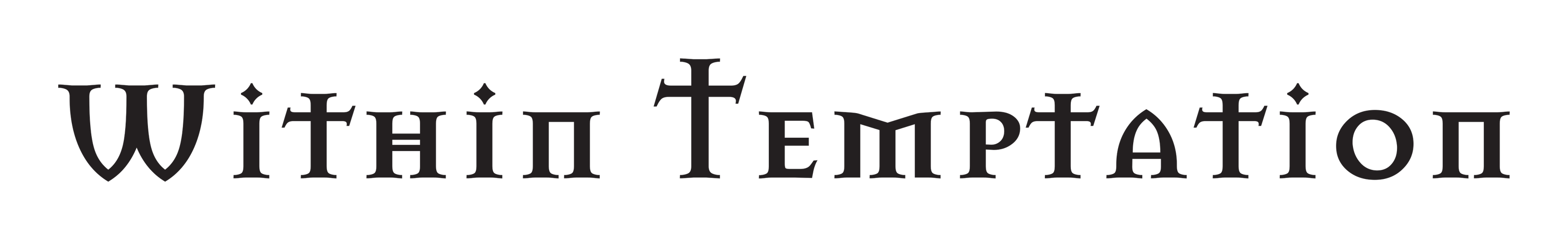 Within Temptation logo on a transparent background