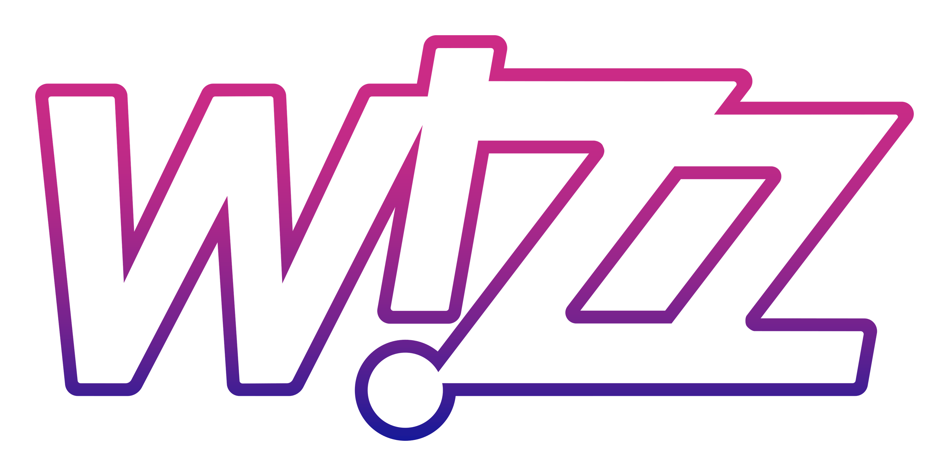 Wizz Air logo on a transparent background