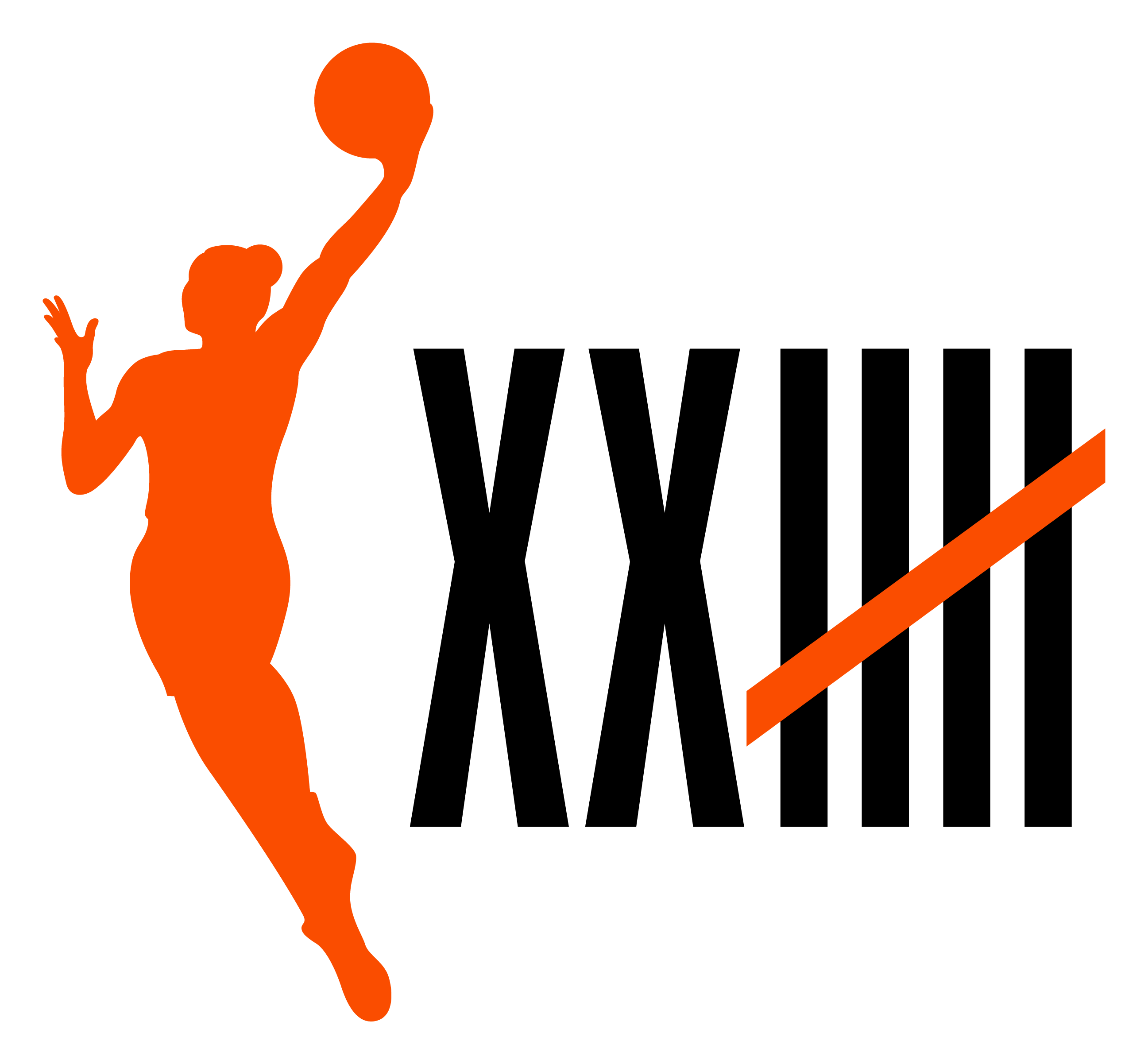 Logo de Wnba sobre fondo transparente