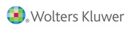 Wolters Kluwer logo, white wordmark version, on a transparent background