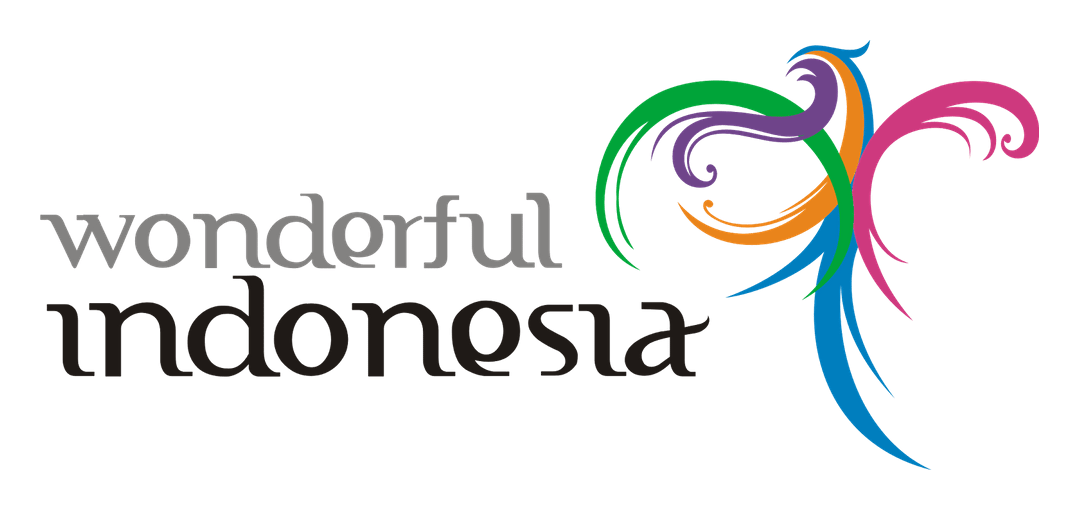 Wonderful Indonesia logo on a transparent background