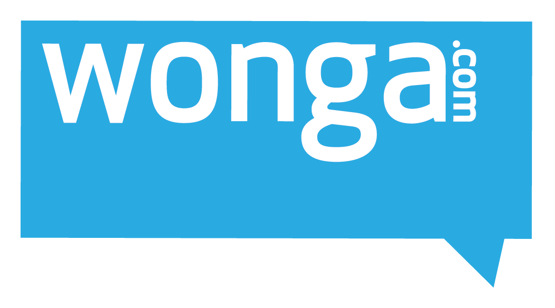 Wonga logo on a transparent background