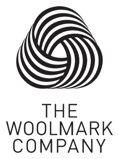 Woolmark logo, black version, on a transparent background